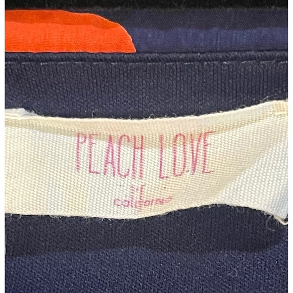 MODCLOTH Peach Love short sleeve elastic waist dress casual blue orange Dinos XL - Picture 4 of 4